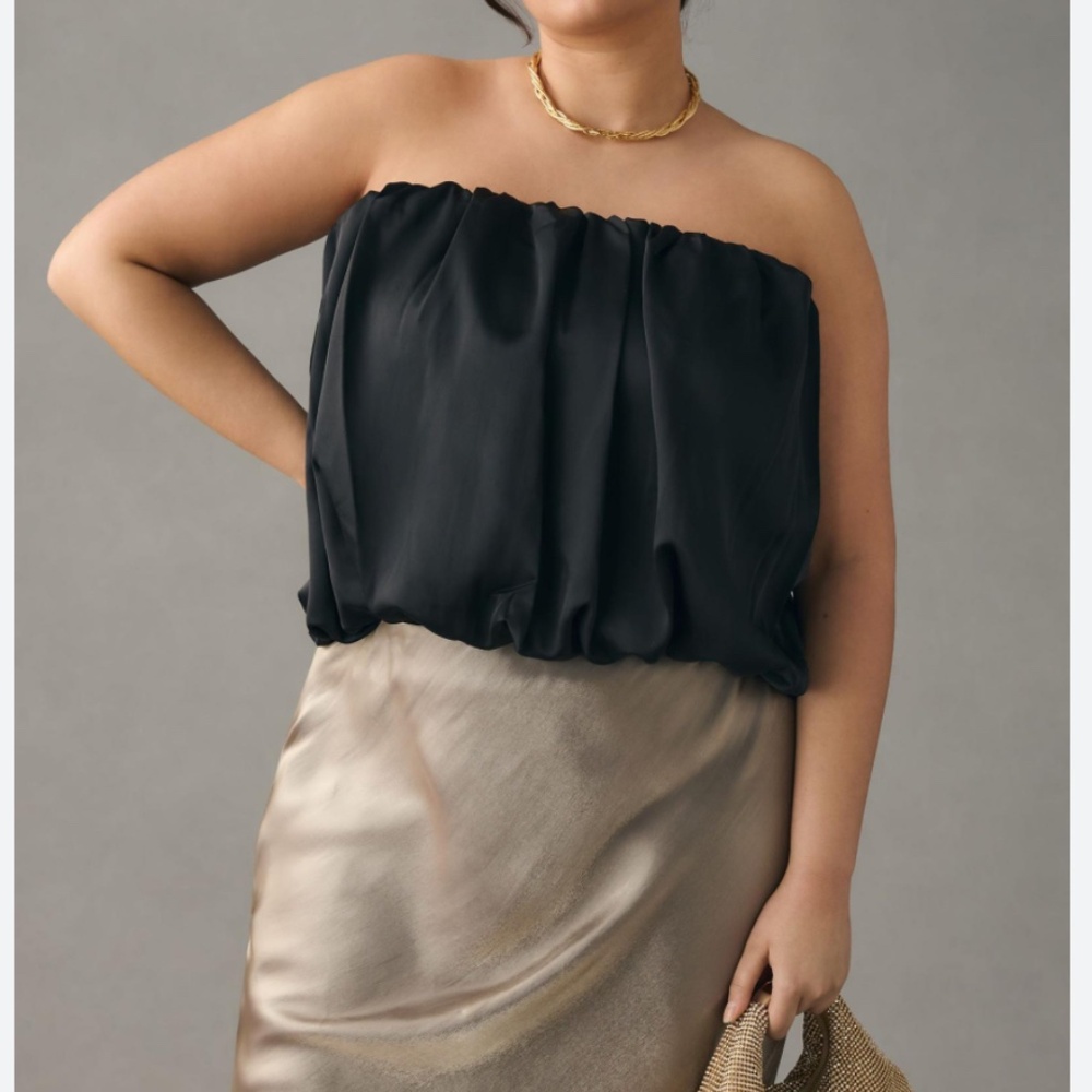 4SI3NNA Strapless Bubble Top - NWT